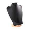 thumbnail image 4 of Exhibidor de collares, cadena, soporte para busto, decoración, joyería, soporte para busto, joyería 30 cm PU negro, 4 of 9