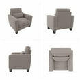 thumbnail image 6 of Stockton Accent Chair with Arms in Beige Herringbone Fabric, 6 of 8