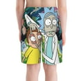 thumbnail image 3 of Rick And Morty Boy'S Swim Trunks Quick Dry Board Shorts Kids Beach Swim Shorts Bathing Suits Swimsuit, 3 of 7
