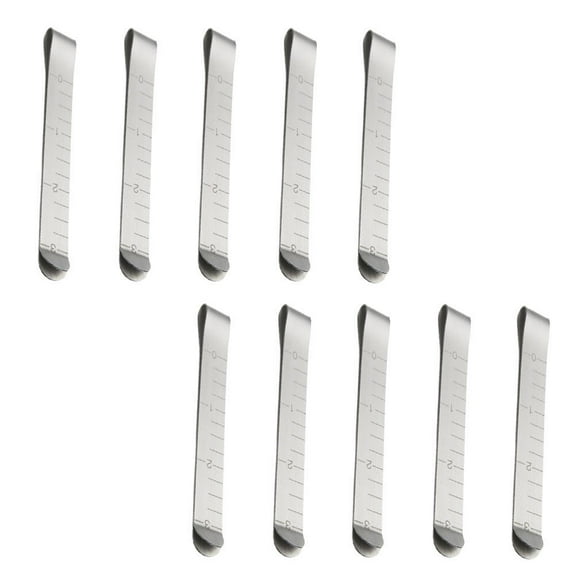 10 Pcs Practical Hemming Clips Sewing Clips Measurement Ruler Quilting Supplies