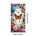 thumbnail image 1 of Floral Butterfly Backdrop Banner for Party Event Backdrop Photography Studio Decoration Photoshoot Wedding Garden Celebration Outdoor Background, 1 of 4