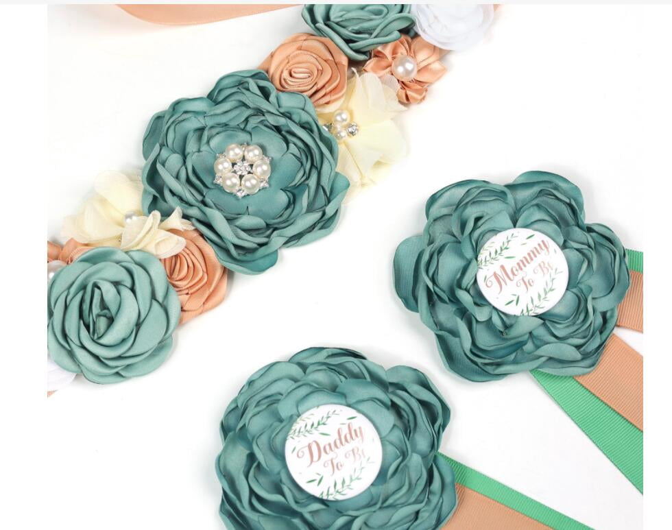 3 Pcs Maternity Sash Kit Mom My to Be Daddy to Be CorPins  display picture 2