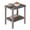 Gray, variant on Bifanuo 2-Tier Outdoor Side Table,HDPE All Weather Adirondack Patio Table with Storage Shelf,Waterproof Square End Table for Patio, Pool, Backyard, and Indoor,Black