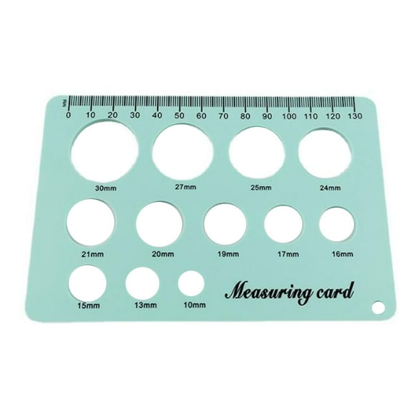 Sardfxul Breast Pump Flange Measuring Tool Nipple Circle Ruler Drawing Stencil Soft Ruler