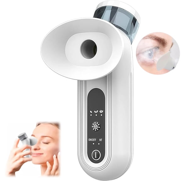 Eye Steamer for Dry Eye,Upgraded Warm Steam Care Device, Heated Nano Mist Sprayer for Eye & Facial Hydration, Rechargeable Portable Steamer for Daily Moisturizing & Cleansing