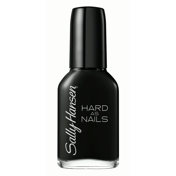 Sally Hansen Hard as Nails Nail Polish, Black Heart, 0.45 oz, No
