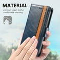 thumbnail image 6 of Allytech Galaxy S22 Ultra Wallet Case, Premium PU Leather Folio Flip Cover Folding Stand Shockproof Full Body Protection Magnetic Clasp Cards Holder Case for Samsung Galaxy S22 Ultra 6.8" - Darkblue, 6 of 7