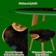 thumbnail image 5 of Set of 2 Triangle End Table Christmas Moon Black Xmas Santa Claus Set of 2 Side Tables End Tables, Nesting Tables for Living Room, 5 of 5