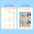 thumbnail image 6 of 4pcs Magic Reusable Exercise Book, Handwriting Practice Manual, Recyclable Learning Notebook , Erasable Practice Book for Writing and Drawing Activities, Multicolor, 6 of 6
