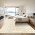 thumbnail image 3 of ODIKA 5'x7' Machine Washable Non-Slip Area Rug, Geometric Beige High Traffic Rug with Pad, Beige, 1040236, 3 of 8