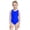 Blue, variant on Toddler Swimsuit Girl One Piece Crew Neck Sleeveless Elastic Solid Print Training Suit for Hawaiian Girls Bathing Suits Blue