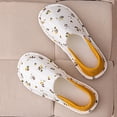 thumbnail image 5 of Memory Foam Slipper Flats for Women Winter Warm Thin Soft Confinement Shoes Soft Sole Maternity House Slippers Comfort Lightweight White 7-7.5, 5 of 7