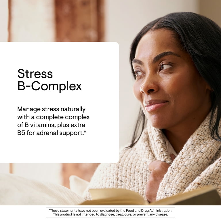 Thorne Stress B-Complex Vitamins with B2 B6 B12 Folate and Extra