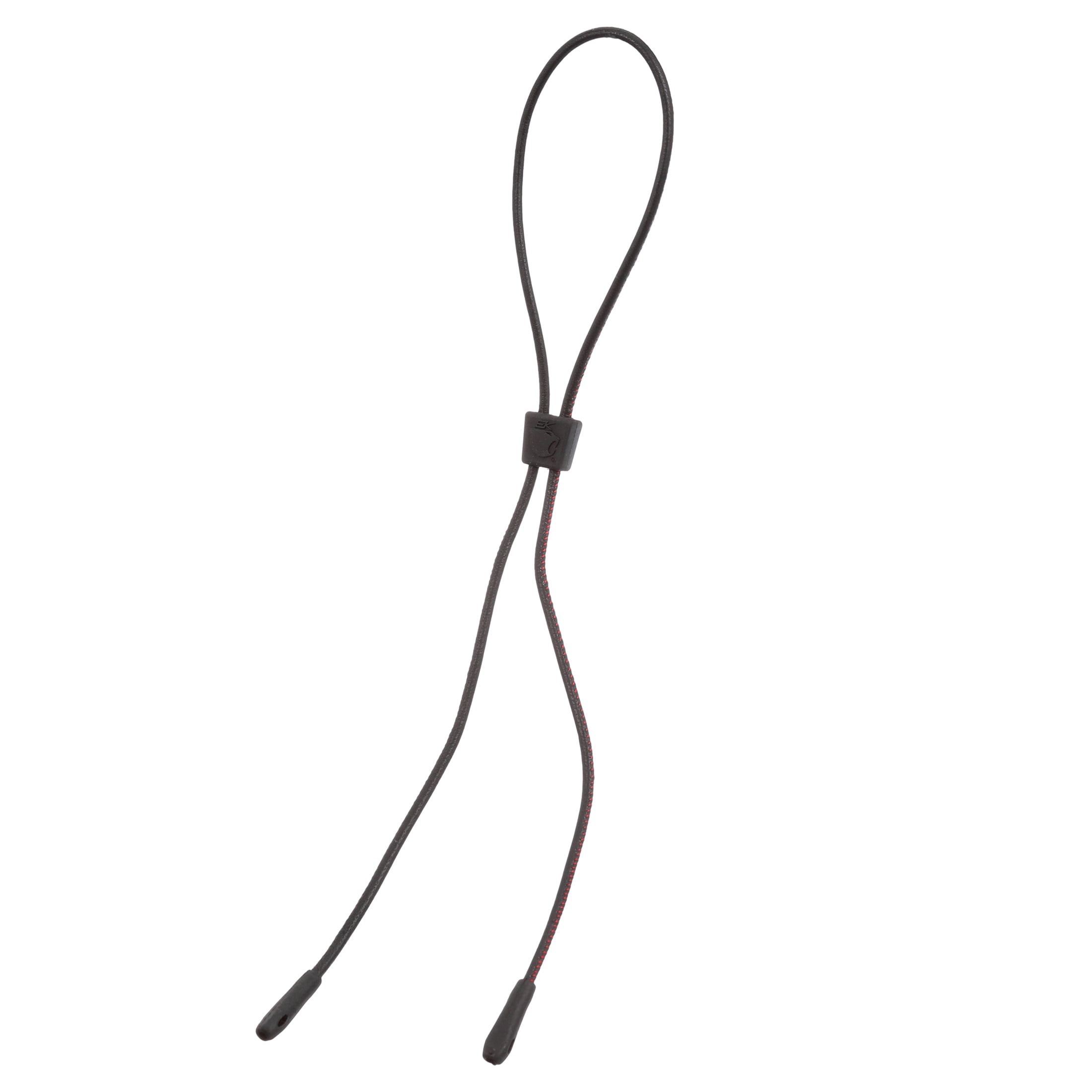 EK Adult Cusano Leather Dark Brown and Red Eyeglass Unisex  Strap