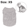 thumbnail image 2 of Dog Shirt Pet Clothing Costume Blank Clothes, Cotton Doggy Shirts Soft and Breathable Outfits - Grey, 2 of 5