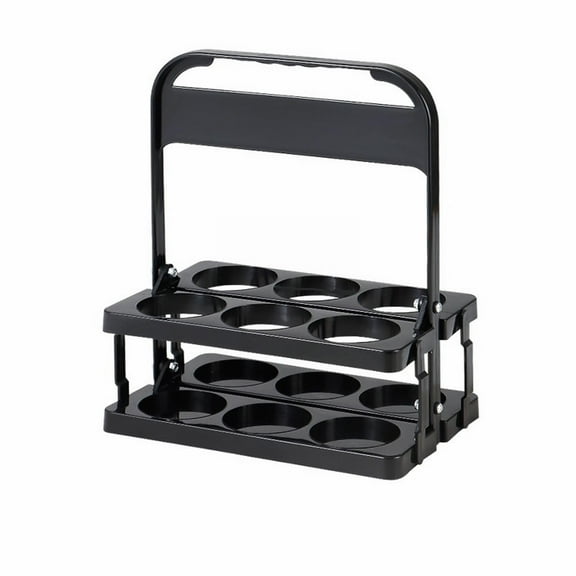 Foldable Drink Carrier for Large Cups, Reusable 6-Cup Holder with Handle, Portable Beverage Caddy for Delivery, Parties & Takeout, Sturdy PP Plastic, Spill-Proof Design Walmart Pallets