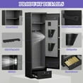 thumbnail image 2 of 6-8 Gun Safe For Domestic Rifles And Pistols Gun Cabinet,With Backlit Keyboard And Dual Led Lights, Pockets And Removable Shelves, 2 of 6
