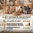 thumbnail image 7 of GREMBEB Rabbit Toys 200g 7.1 oz 4 in 1 Bunny Chew Apple Sticks Sweet Bamboo Timothy Hay Sticks Hamster Molar Treat Guinea Pig Food Snack for Clean Teeth, 7 of 7