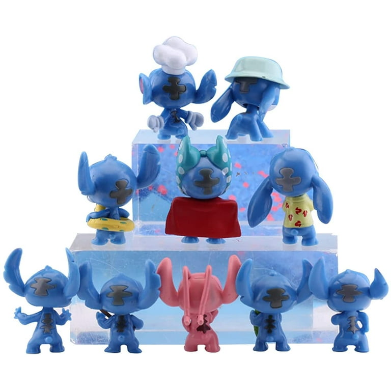 8pcs Lilo & Stitch Cartoon Figure Toys Set Cake Toppers Collection
