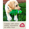 thumbnail image 4 of Lucas b. Natural Dog Toys Crocodile Sensory Toy with Squeaker, Green, Medium, 4 of 9