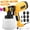 yellow(Nozzle*6), variant on RELOIVE 800W Paint Sprayer, 1400ml Electric HVLP Spray Gun, 5 Brass Nozzles, 3 Spray Patterns, Flow Control, Easy Clean, Blue