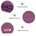 thumbnail image 3 of Digital Accessory Storage Bag Cord Organizer Travel Electronics Accessories Violet Cotton Linen Material Storage 1Pcs, 3 of 4
