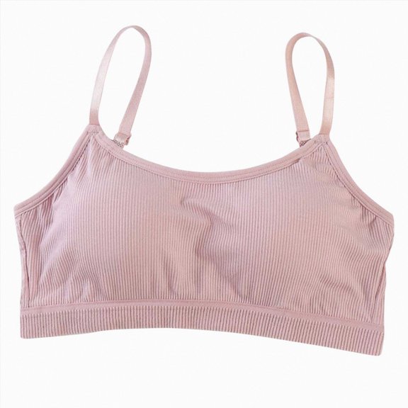 WXFAZCVU Girls Sports Bra Soft Training Bras with Removable Padding Tank for Tween Yoga Size 10-16 Years