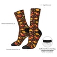 thumbnail image 4 of Logiee Thanksgiving Turkey Print Adult Socks for Men & Women,Calf Socks, Ankle Socks,Boots Socks,Breathable Casual Sock,Unisex Crew Socks, 4 of 6