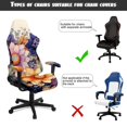 thumbnail image 6 of Jiueut Boho Mandala Print Gaming Chair Cover with Armrest Cover, Anti Slip Computer Chair Slipcovers Washable High Back Chairs Protection with Zipper, 6 of 7