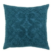 Better Trends 26"x 26" Euro Pillow Sham 100% Cotton Pillow Cover Medallion Design Machine Washable (Teal) Ashton Collection