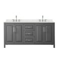 thumbnail image 6 of Wyndham Collection Wcv252572d-Qtz-Us3mxx Daria 72" Free Standing Double Basin Vanity Set -, 6 of 7