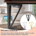 thumbnail image 4 of Cateissary Patas triangulares para muebles, impermeables, para sala de estar, cama, mesa, pies, accesorios de repuesto para el hogar y la Oficina Almacenamiento y organización del hogar Negro Cateissary HA067356-01, 4 of 6
