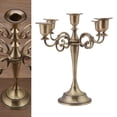 thumbnail image 3 of Candelabre, Centres de Table en Alliage avec 5 Bras pour Décoration Intérieure, 3 of 7