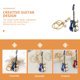thumbnail image 5 of unbranded Guitarra Llavero Metálico Para Uso Diario En Llaves Y Colgante De, 5 of 7