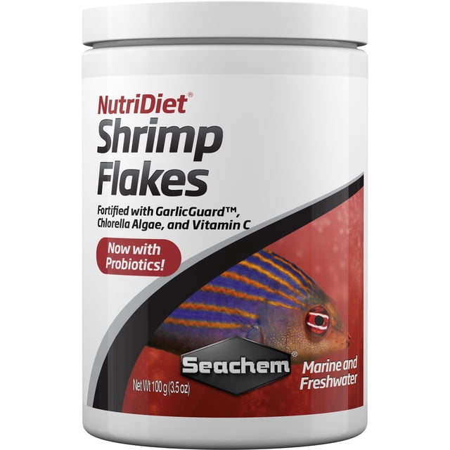 Fish Food Seachem NutriDiet Probiotic Shrimp Flakes 100g