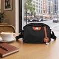 thumbnail image 5 of INSPIRE CHIC Oxford Crossbody Bag for Women Casual Everyday Shoulder  with Adjustable Strap & Zipper Closure Black, 5 of 6