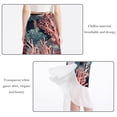 thumbnail image 2 of Coral Chiffon Beach Dresses for Women, Summer Strappy Polyester Beach Dress, 2 of 6