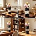 thumbnail image 5 of MMJ Dice Shaped Resin Vase Home Decor Stylish Tabletop Centerpiece Ornament Modern Bar Casino Accent 6.10x2.56in, 5 of 6