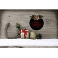 thumbnail image 5 of Eveokoki 11" Christmas Welcome Sign for Front Door Christmas Hanging Sign Door Wreath Wooden Door Hanger Red and Black Buffalo Check Plaid Xmas Outdoor Home Decor, 5 of 5