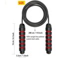 thumbnail image 2 of 2 Pack Jump Rope Tangle-Free Jump Ropes Skipping Rope Cable with Memory Foam Handles for Workout Exercise Fitness Training,Suitable for Gym,Courtyard,Family,Jump Rope for Kids,Adults, 2 of 6