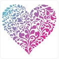 thumbnail image 1 of Plantillas de corazones grandes de 30 x 30 cm, reutilizables, para decoración de San Valentín, con diseño de corazones de amor, para pintar y dibujar., 1 of 9
