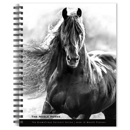 The Noble Horse | 2026 6x7.75" Spiral-Bound Engagement Planner | BrownTrout