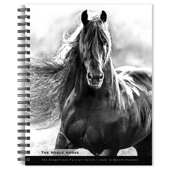The Noble Horse | 2026 6x7.75" Spiral-Bound Engagement Planner | BrownTrout