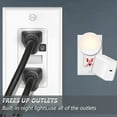 thumbnail image 4 of SOZULAMP Prises Blanches Réceptacles avec Veilleuse, Prise Murale Résistante à l'Altération Électrique 15 Amp 125 Volts, Prise Murale de Veilleuse avec Couvercles Plaque Murale (Lot de 10), 4 of 7