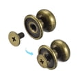 thumbnail image 4 of 12mm Ball Head Stud Rivets Screw Back, 15Pack Round Head Button Nipple Rivet, Bronze Tone, 4 of 6