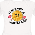 thumbnail image 4 of Inktastic I Love You a Waffle Lot with Cute Happy Waffle Boys or Girls Long Sleeve Baby Bodysuit, 4 of 5