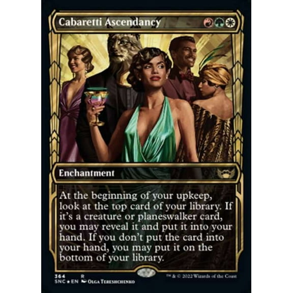 MtG Streets of New Capenna Rare Cabaretti Ascendancy (Gilded Foil Cards) #364