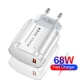 thumbnail image 2 of Equipo De Interfaz De Ca Carga de teléfono USB de 25 W Carga rápida AC100-240V para iPhone 14 Pro (EU blanco), 2 of 5
