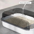 thumbnail image 4 of Cat Litter Box Large Capacity Semi-enclosed Sandbox Design Box for Cats Plastic Pet Toilet Anti Splash Tray Big litter Bedpans ShopWise Round, 4 of 12