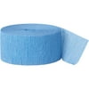 Unique Industries Baby Blue Solid Print Birthday Party Streamers, 1.75"x 81'